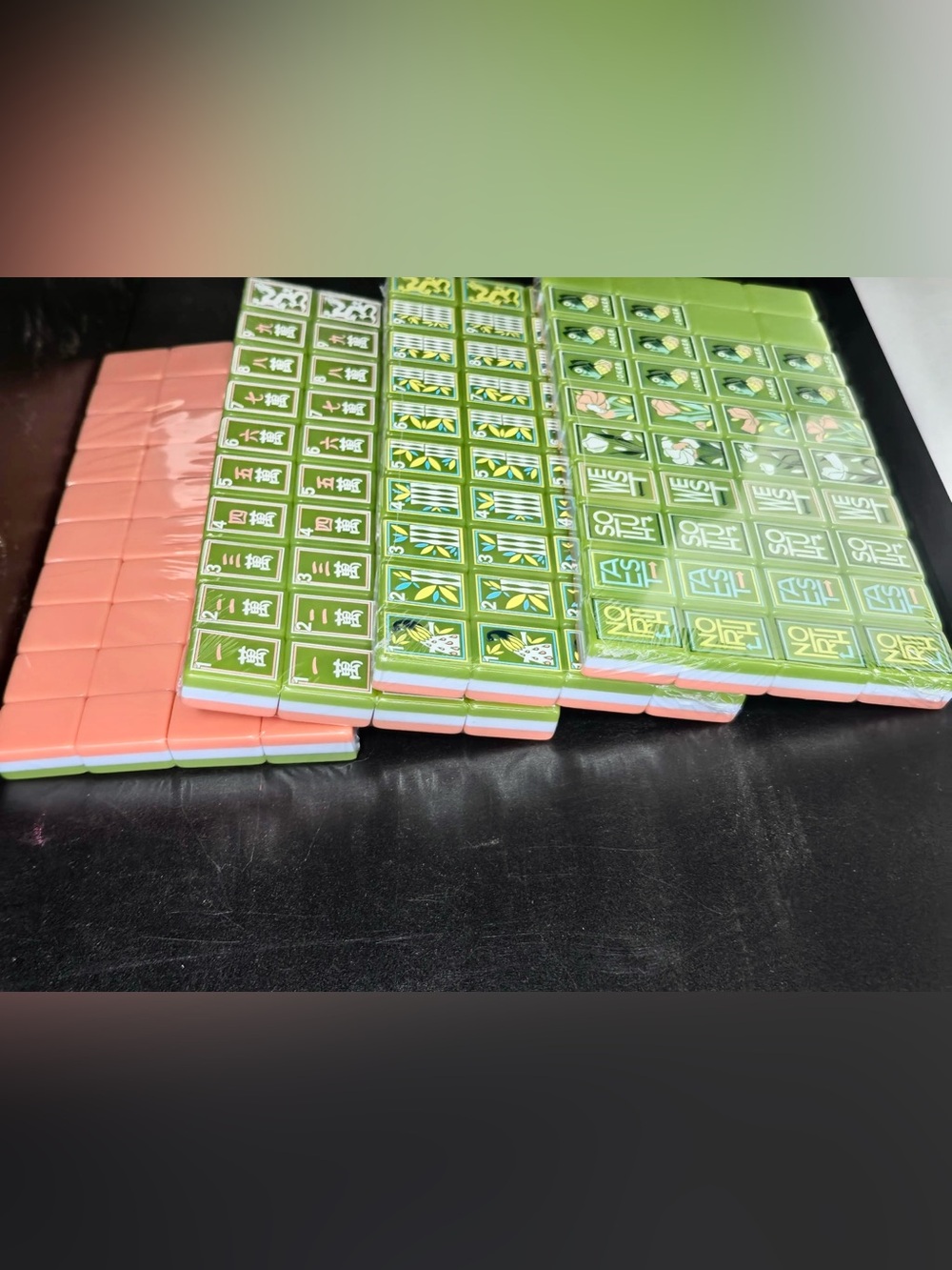 Matcha America Mahjong Tiles 4 Layer Acrylic